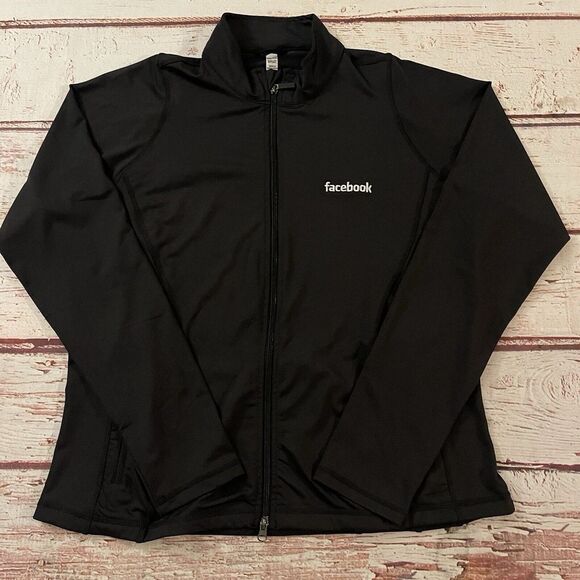 North End Sports Technology Black Facebook Zip Jacket Size 2XL XXL Womens